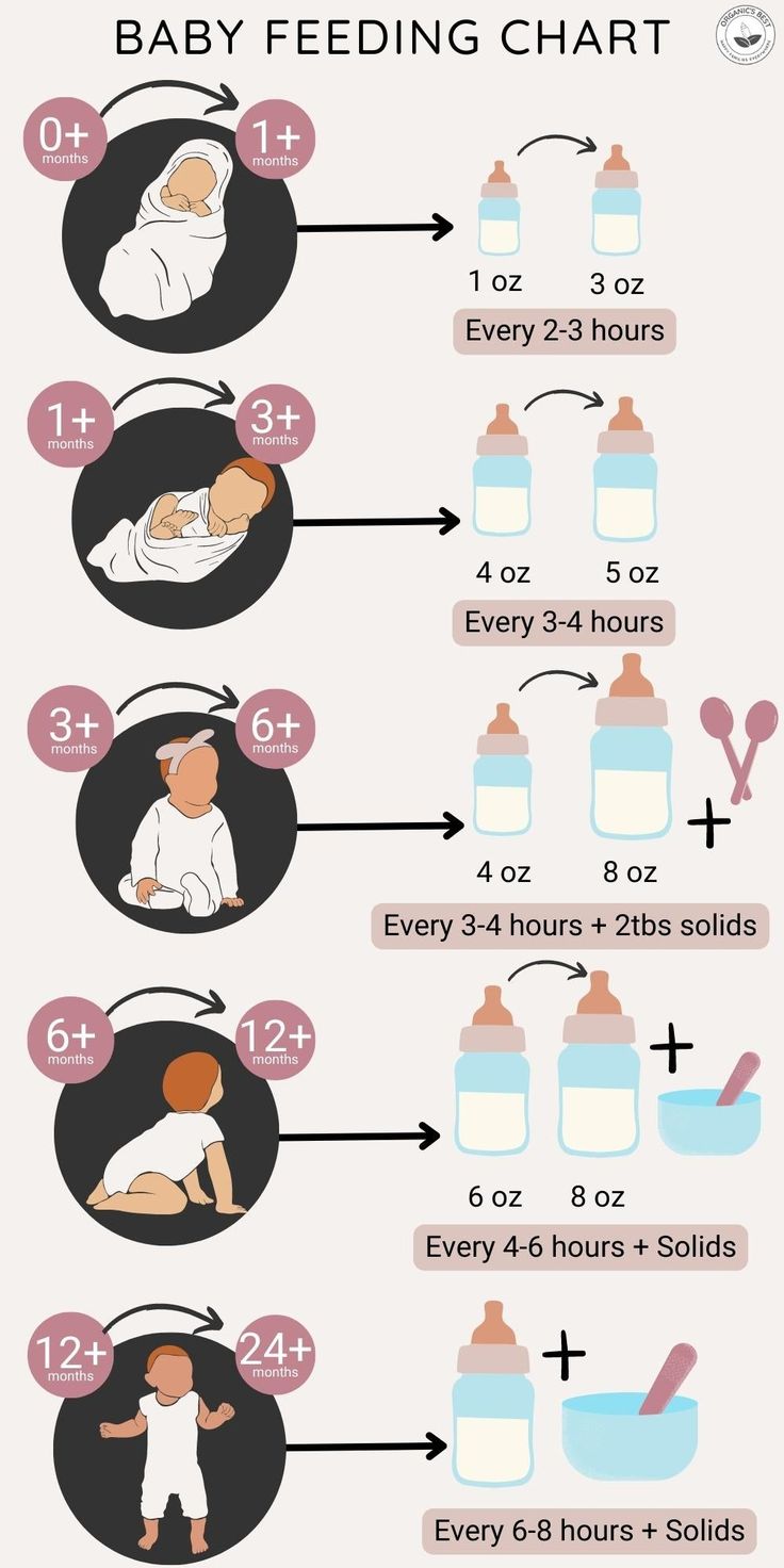 Chart Formula Feeding Month Old The Best Baby Feeding Charts On