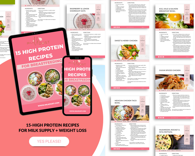 15 High-Protein Recipe Pack for Breastfeeding - eBook