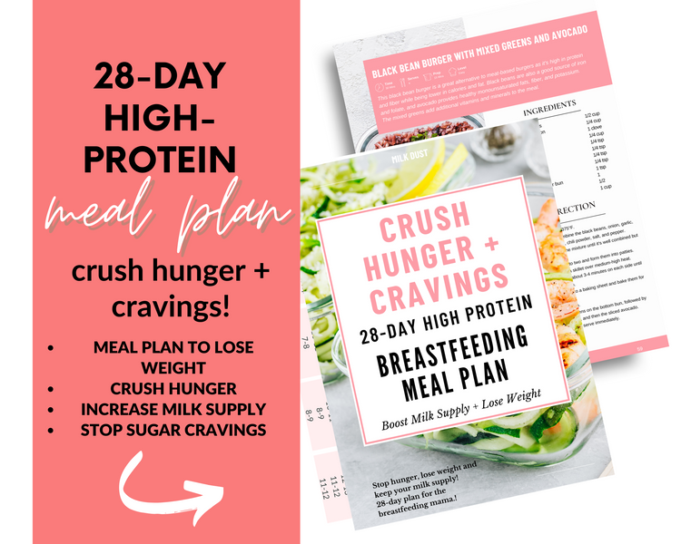 Crush Hunger + Cravings 28-Day High-Protein Breastfeeding Meal Plan