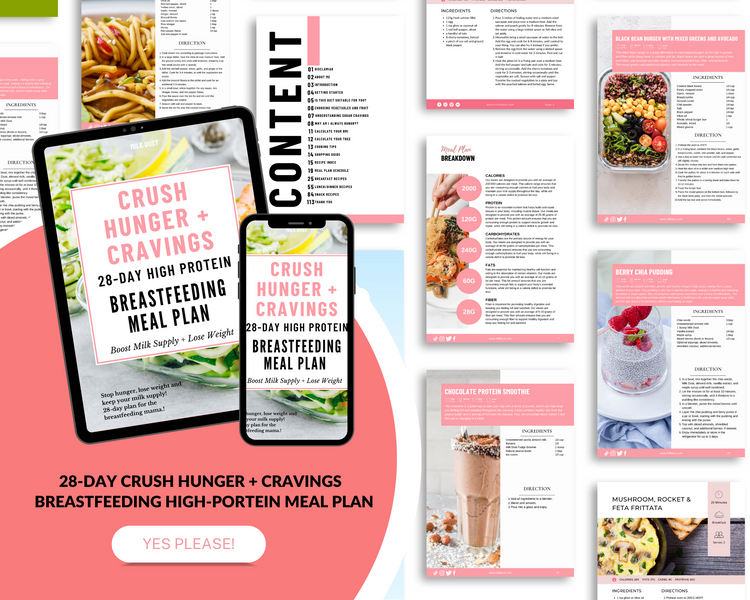 Crush Hunger + Cravings 28-Day High-Protein Breastfeeding Meal Plan