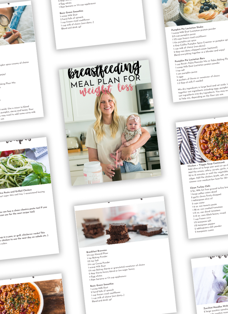 Free Diet plan for Breastfeeding Mothers to Lose Weight (pdf)