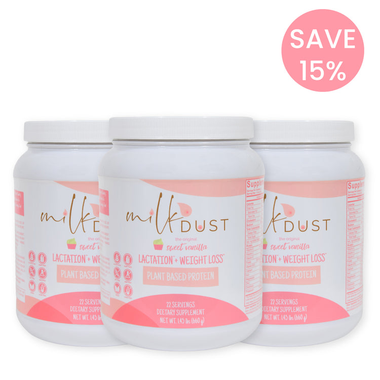 Milk Dust Breastfeeding Protein Powder For Milk Supply, Vanilla Flavor
