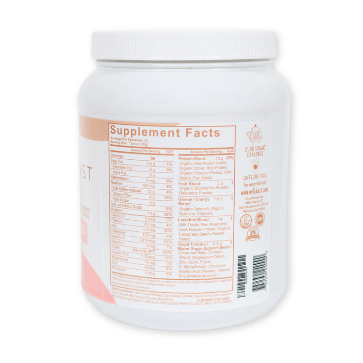Milk Dust: Protein Powder For Milk Supply, Fudge Brownie