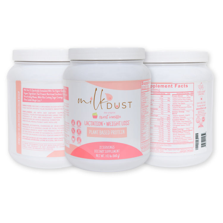 Milk Dust Breastfeeding Protein Powder For Milk Supply, Vanilla Flavor