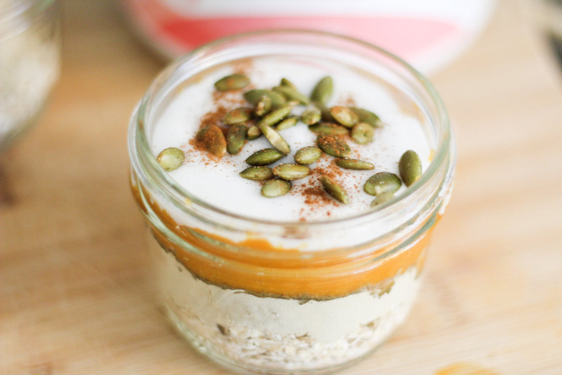 Pumpkin Pie Overnight Lactation Oats With Protein