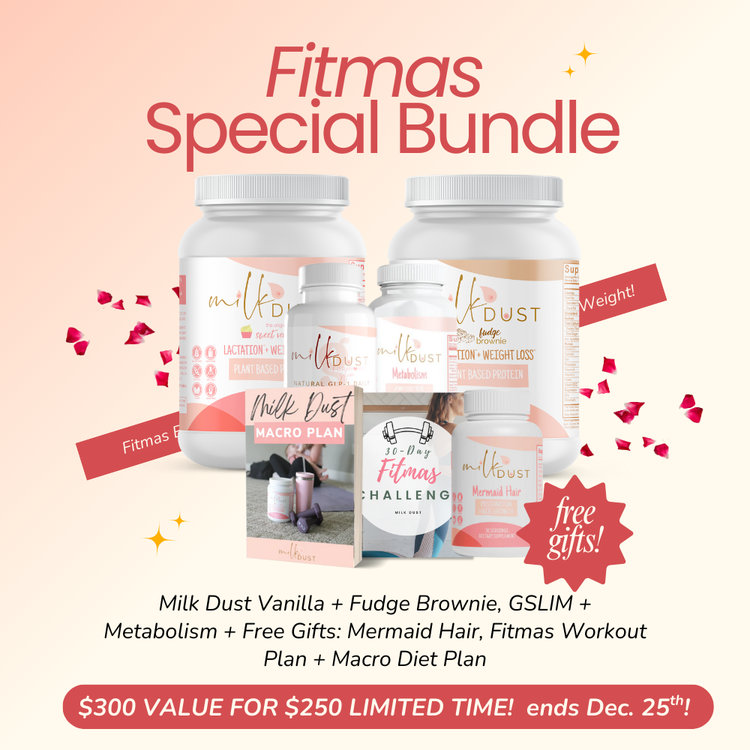 Limited Fitmas Bundle! Free Gifts: Mermaid Hair, Fitmas Workout Plan, + Macro Diet Plan ($300 value!)
