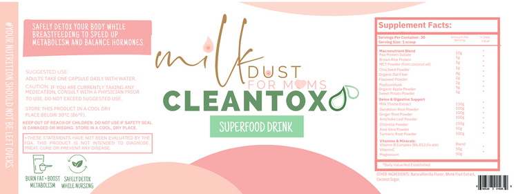 CLEANTOX Superfoods + Detox Drink PRESALE SHIPPING JAN 15th